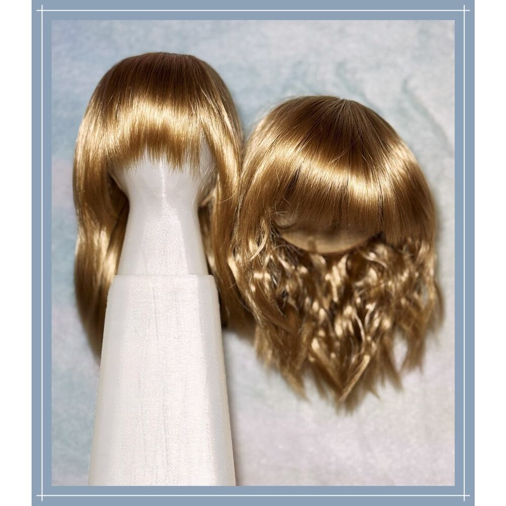 BJD Wig Super Dollfie Dream SD DD Balljointed Smart Doll Beige Cream Wave 8/9
